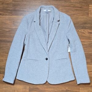 Old Navy Light Gray Wool Blend Women's Blazer